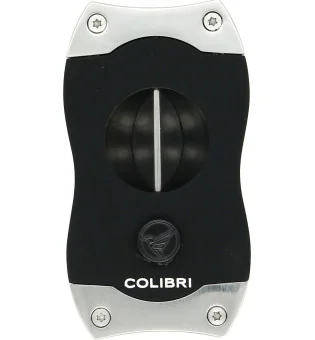 Cortador de charuto Colibri V-Cut - Preto/Cromado