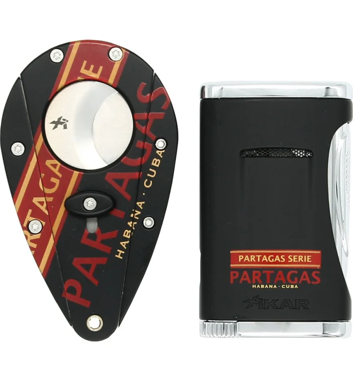 Conjunto de cortador e isqueiro Partagas Serie Xikar 2017 foto 4