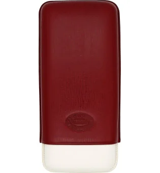 Estojo para charutos Romeu e Julieta em couro vermelho e cinza, 3 unidades