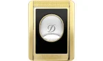 Cortador de lâmina dupla S.T. Dupont com suporte para charutos, preto e dourado 003553