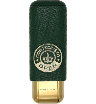 Estojo para charutos Montecristo Open em couro e metal, 2 charutos