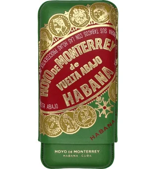 Estojo para charutos Hoyo de Monterrey em couro, 3 charutos