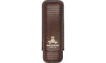 Estojo para charutos Montecristo em couro marrom para 2 charutos