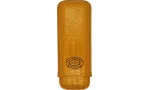 Estojo para charutos Partagas em couro, mostarda, para 2 charutos