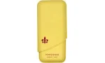 Estojo para charutos Montecristo amarelo para 3 charutos