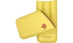Estojo para charutos Montecristo amarelo para 3 charutos
