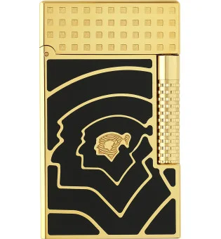 S.T. Dupont Le Grand Lighter Cohiba 60 preto e dourado C23472CL