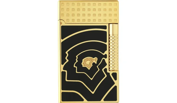 S.T. Dupont Le Grand Lighter Cohiba 60 preto e dourado C23472CL