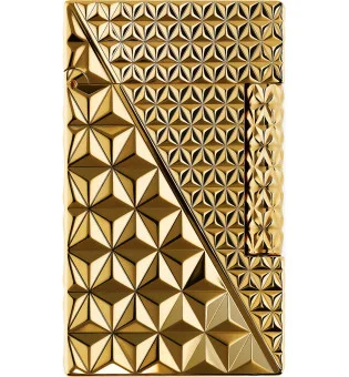 S.T. Dupont Ligne 2 Lighter Double Fire X Yellow Gold C16646