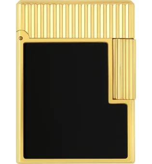 S.T. Dupont Ligne 1 Isqueiro Verniz preto Ouro amarelo C14120