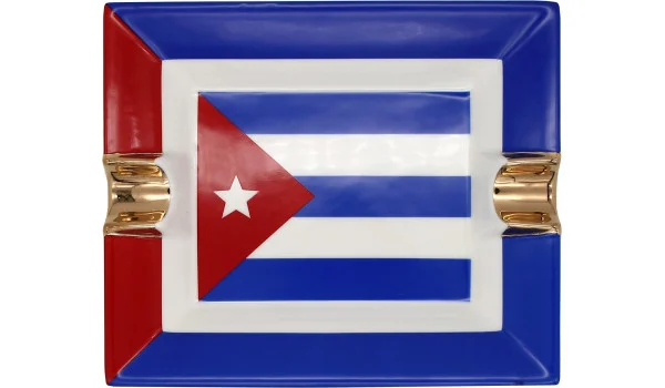 Cinzeiro de cerâmica para charutos Bandeira de Cuba foto 3