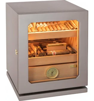 adorini Humidor Lumina Medium Deluxe cinza-claro